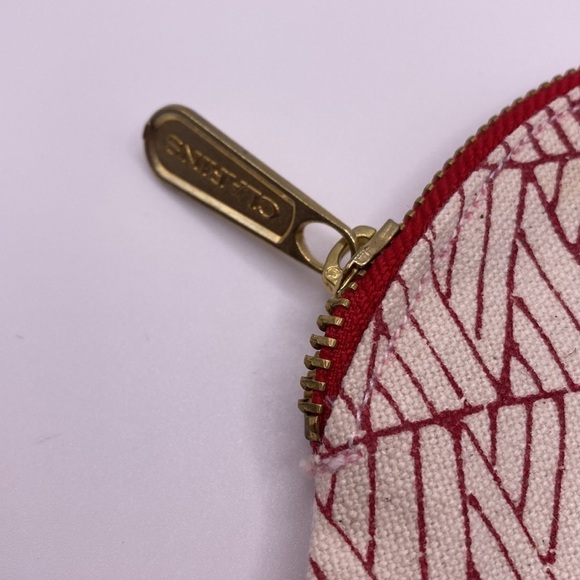 NEW FEED x Clarins Red Coin Zippered Purse - Picture 4 of 7